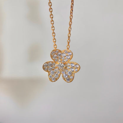 [OAKJURI Jewelry]FLOWER DIAMOND NECKLACE
