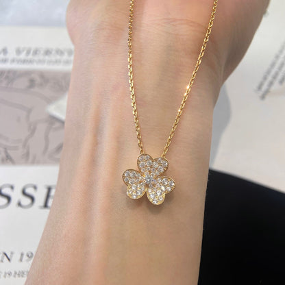[OAKJURI Jewelry]FLOWER DIAMOND NECKLACE