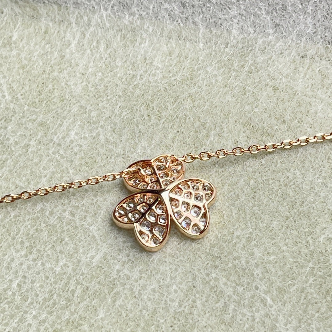 [OAKJURI Jewelry]FLOWER DIAMOND NECKLACE