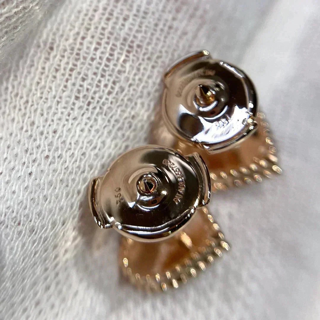 [OAKJURI Jewelry]HEART CARNELIAN STUD EARRINGS