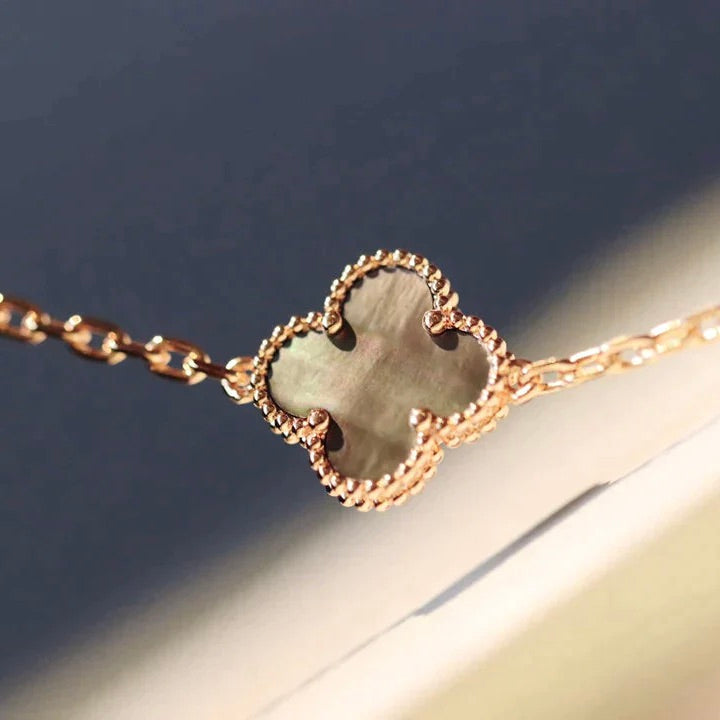 [OAKJURI Jewelry]CLOVER 20 MOTIFS LASER DIAMOND NECKLACE