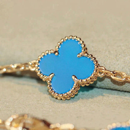 [OAKJURI Jewelry]CLOVER 20 MOTIFS TURQUOISE GOLD