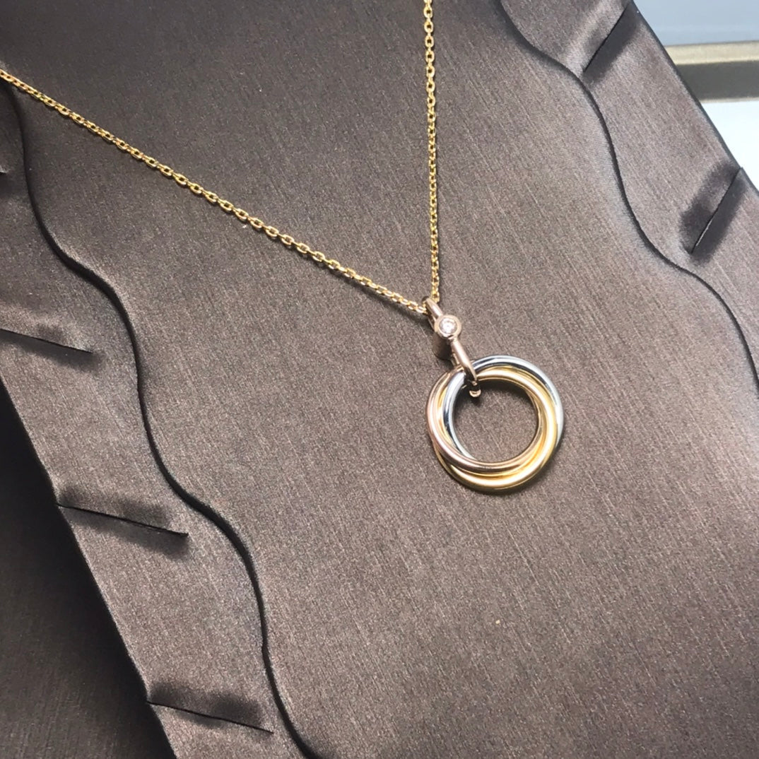 [OAKJURI Jewelry] TRINITY  NECKLACE 1 DIAMOND