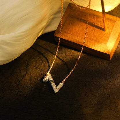 [OAKJURI Jewelry]VOLT SILVER DIAMOND PEDANT NECKLACE