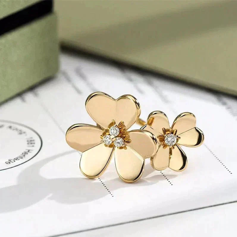 [OAKJURI Jewelry]CLOVER COMOS GOLD DIAMOND RING