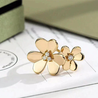[OAKJURI Jewelry]CLOVER COMOS GOLD DIAMOND RING