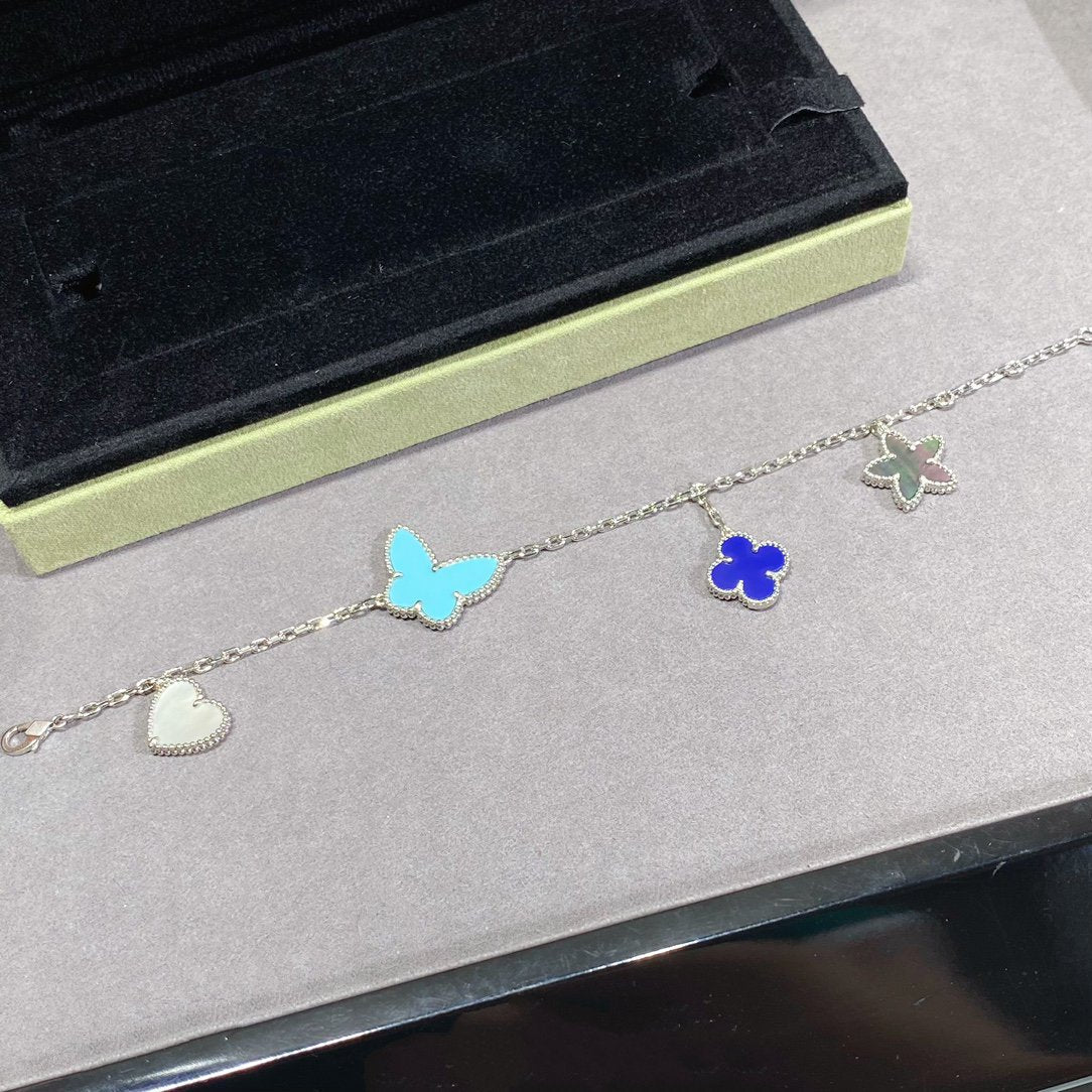 [OAKJURI Jewelry]LUCKY SPRING SILVER BRACELET 4 MOTIF