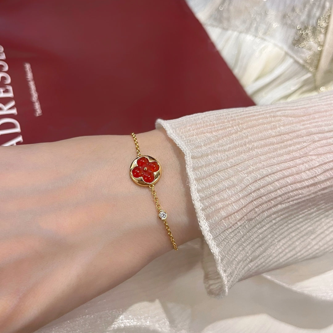[OAKJURI Jewelry]SUN PEDANT CARNELIAN BRACELET