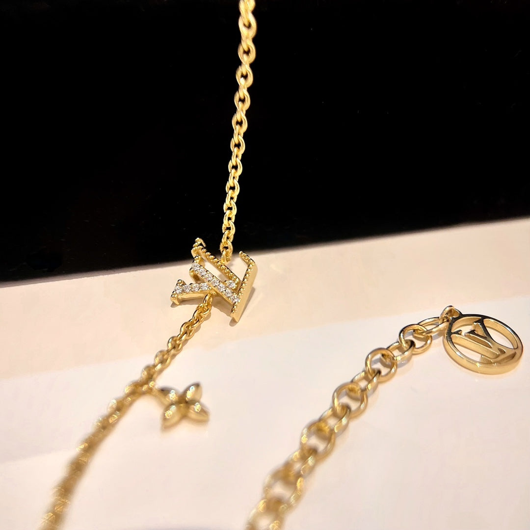 [OAKJURI Jewelry]LOGO STAR MOTIF GOLD BRACELET