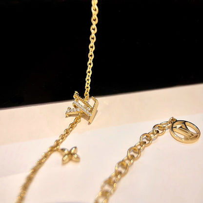 [OAKJURI Jewelry]LOGO STAR MOTIF GOLD BRACELET