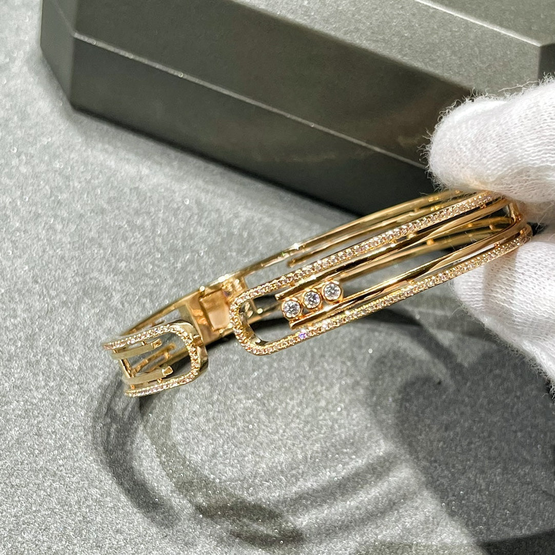 [OAKJURI Jewelry]MOVE 10TH PAVED DIAMOND BRACELET