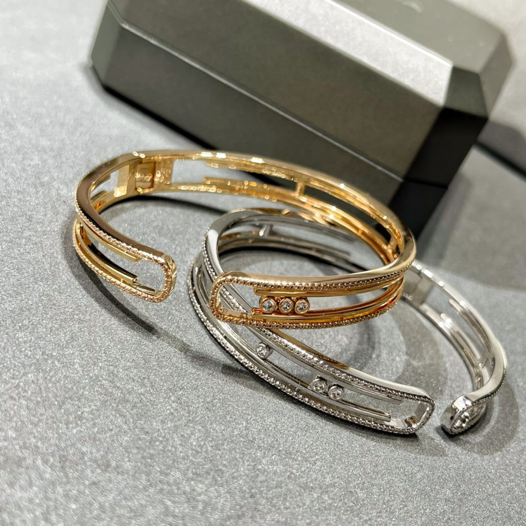 [OAKJURI Jewelry]MOVE 10TH PAVED DIAMOND BRACELET