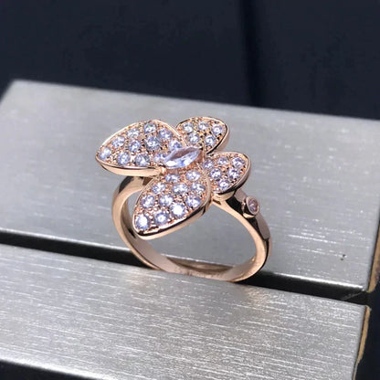[OAKJURI Jewelry]BUTTERFLY PINK GOLD DIAMOND RING