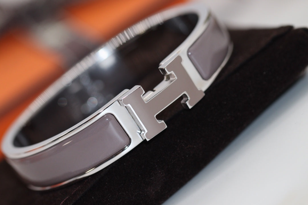 [OAKJURI Jewelry]H BRACELET 12MM BROWN