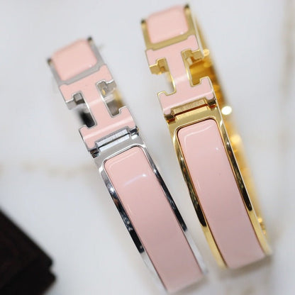 [OAKJURI Jewelry]H BRACELET 12MM PINK