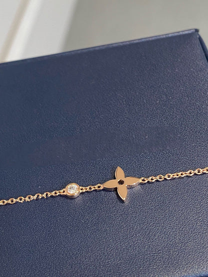 [OAKJURI Jewelry]STAR DIAMOND PINK GOLD BRACELET