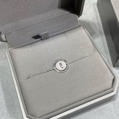 [OAKJURI Jewelry]LUCKY MOVE DIAMOND PAVED BRACELET