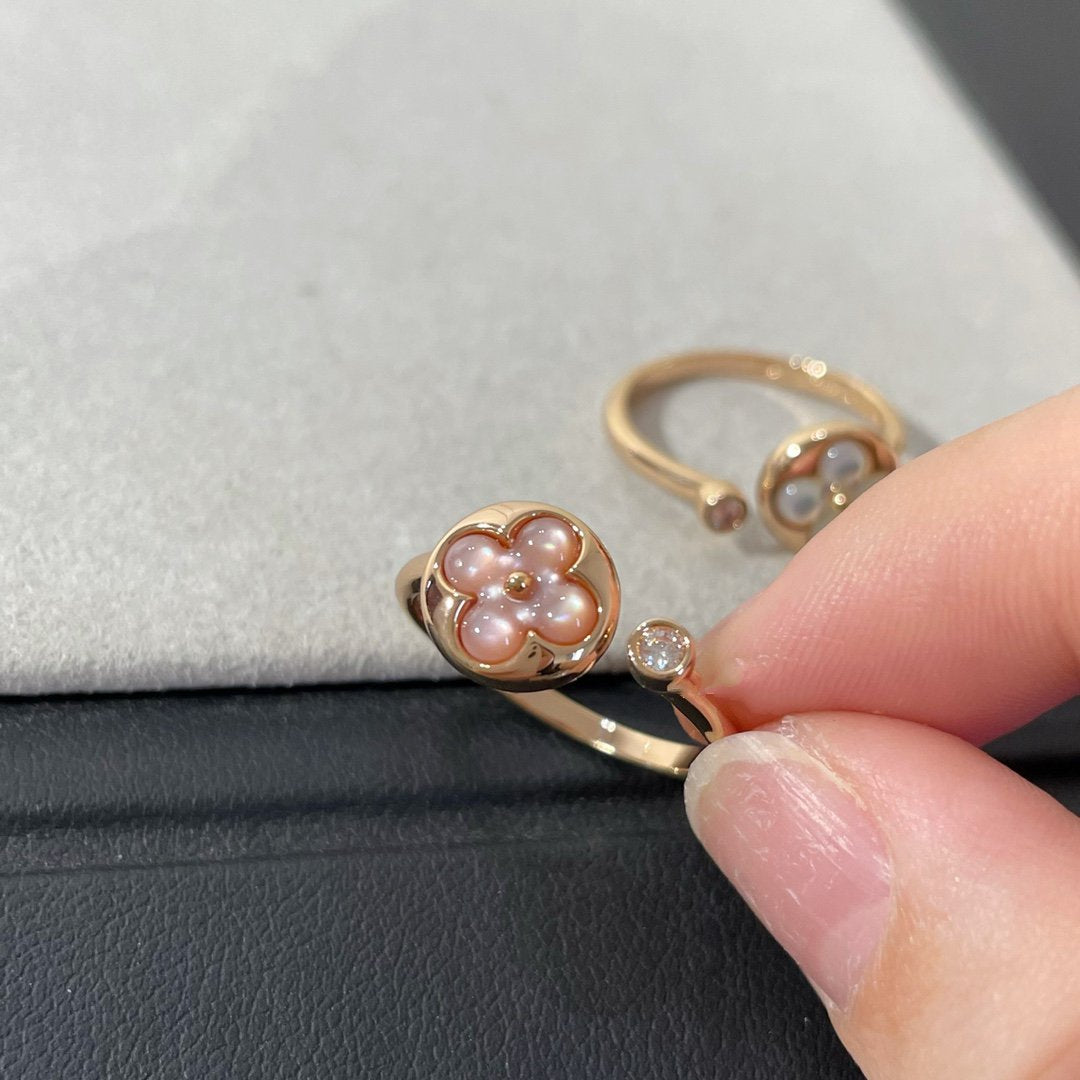 [OAKJURI Jewelry]SUN 1 DIAMOND PINK MOP RING