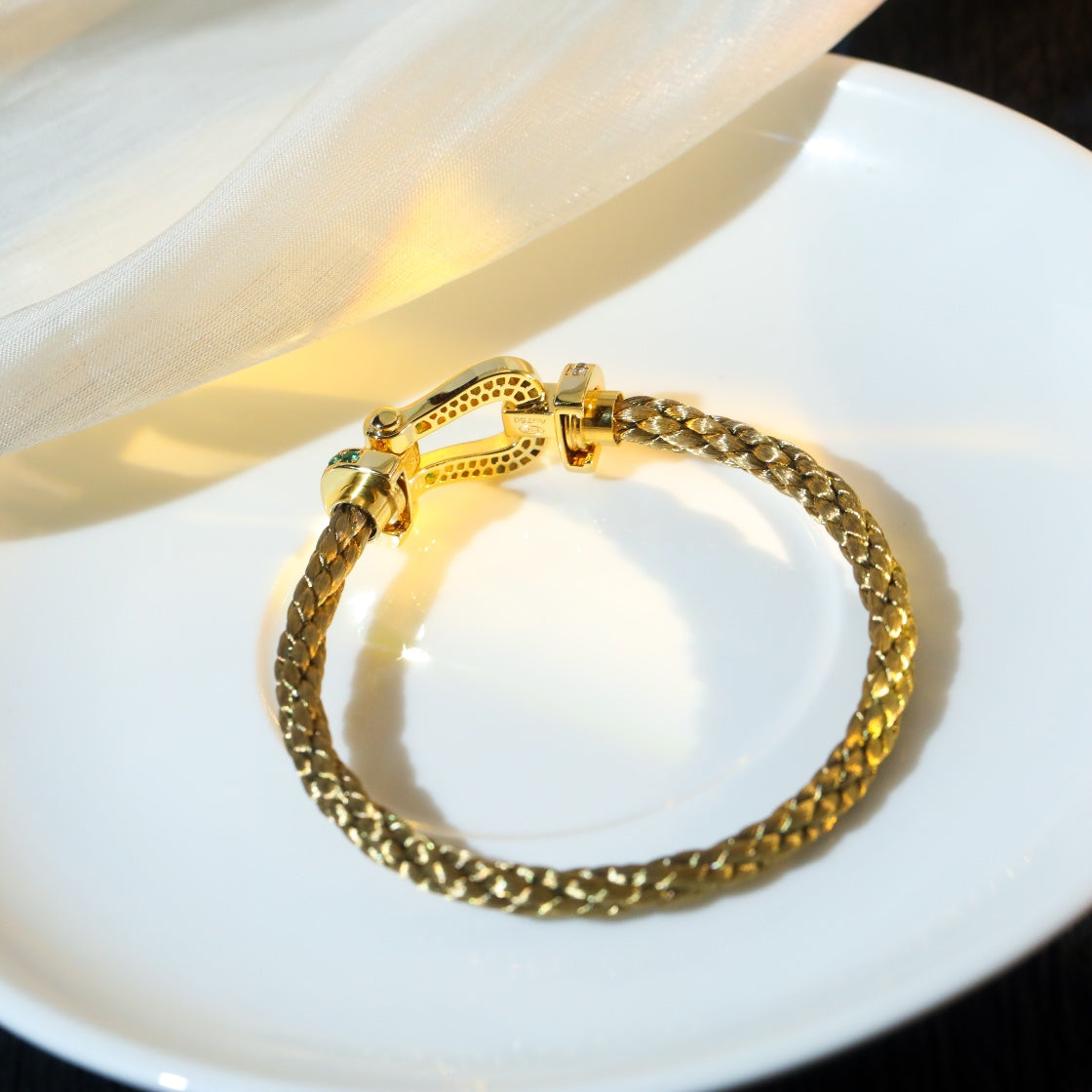 [OAKJURI Jewelry]FORCE 10 GOLD GREEN DIAMOND PAVED