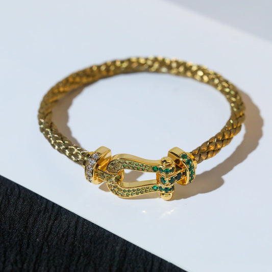 [OAKJURI Jewelry]FORCE 10 GOLD GREEN DIAMOND PAVED