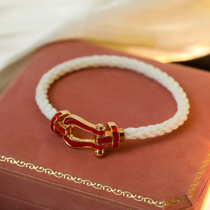 [OAKJURI Jewelry]FORCE 10 WHITE TEXTILE DIAMOND PAVED