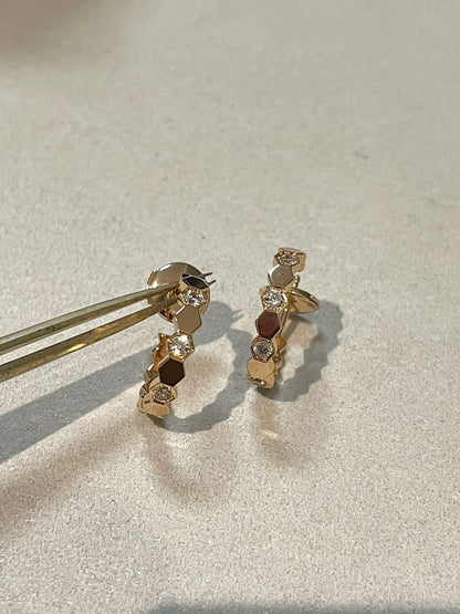 [OAKJURI Jewelry]Hollow Design Four-Leaf Clover Flower Shape Ring