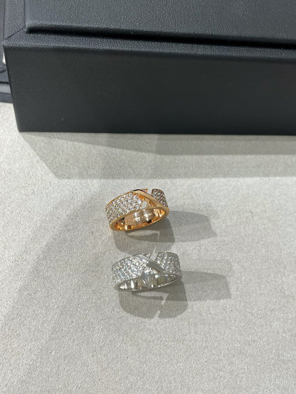 [OAKJURI Jewelry]LIENS EVIDENCE  DIAMOND PAVED RING