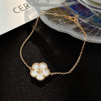[OAKJURI Jewelry]LUCKY SPRING ROSE GOLD MOP BRACELET
