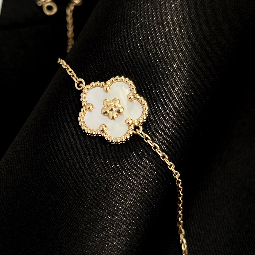 [OAKJURI Jewelry]LUCKY SPRING ROSE GOLD MOP BRACELET
