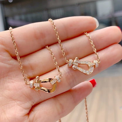 [OAKJURI Jewelry]FORCE 10 PINK GOLD DIAMOND NECKLACE