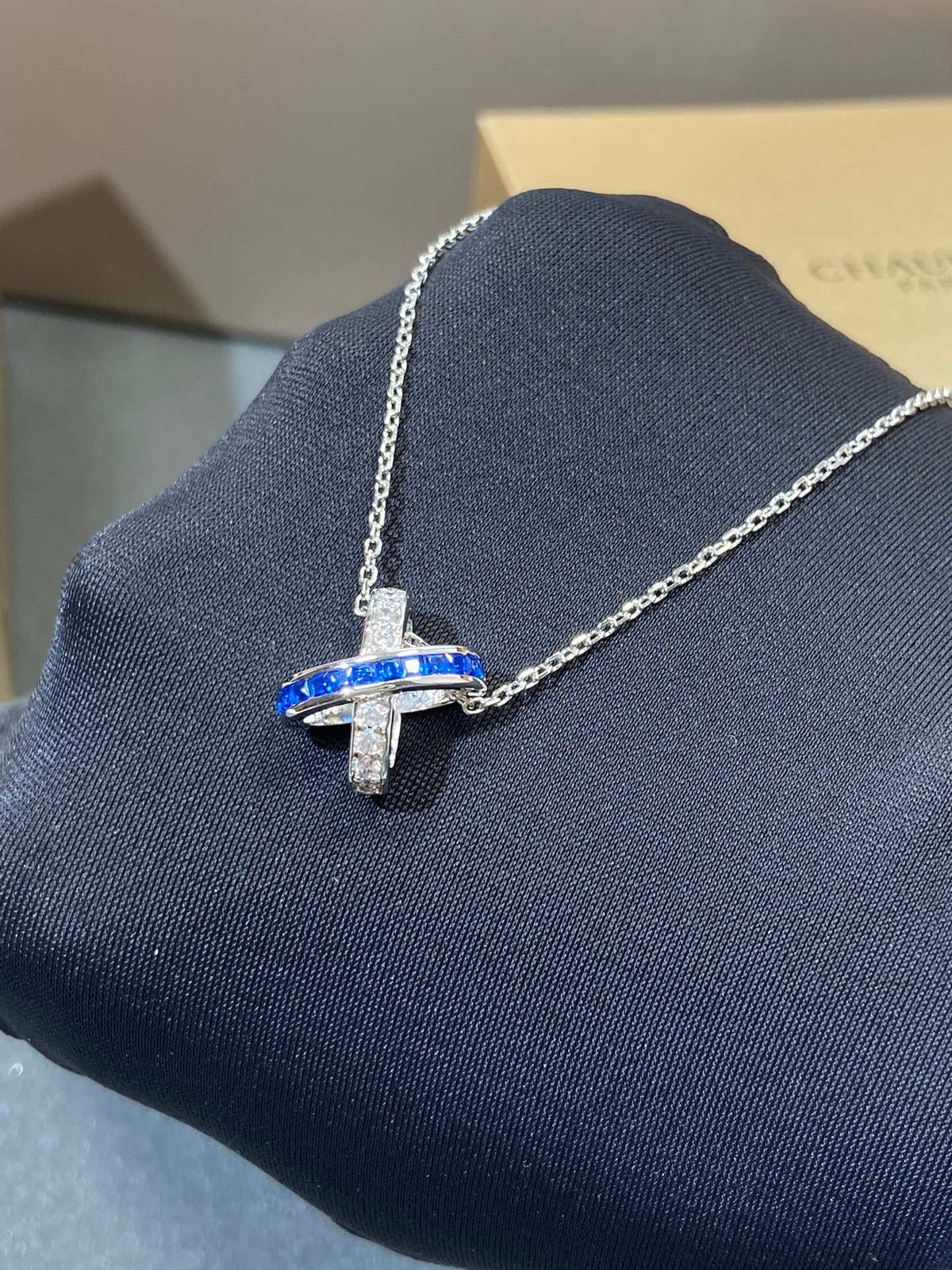 [OAKJURI Jewelry]LIENS DIAMOND SILVER NECKLACE