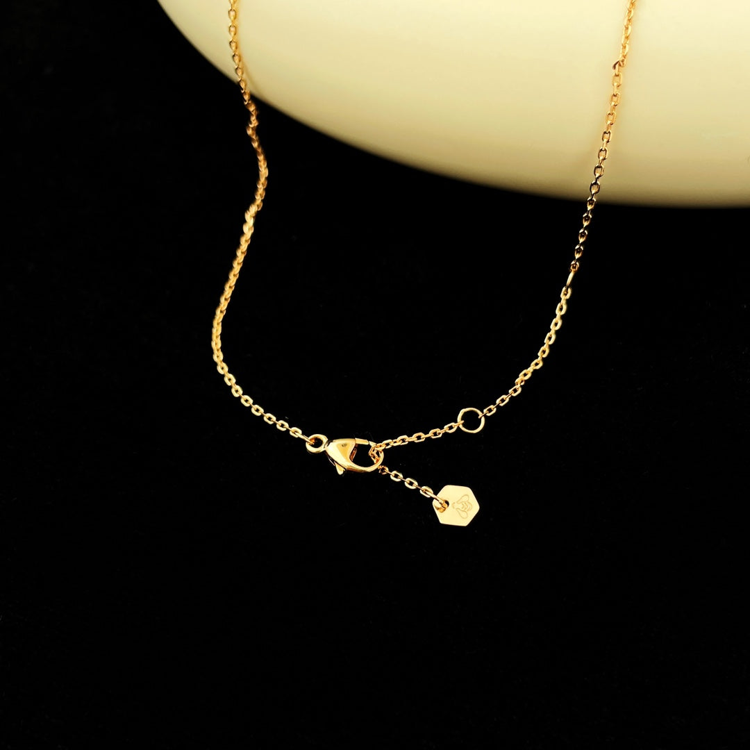 [OAKJURI Jewelry]BEE MINI PEDANT DIAMOND NECKLACE
