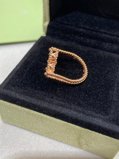 [OAKJURI Jewelry]CLOVER RIVERSIBLE RING ROSE GOLD COLLECTION