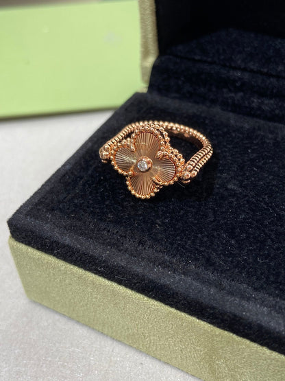 [OAKJURI Jewelry]CLOVER RIVERSIBLE RING GOLD COLLECTION