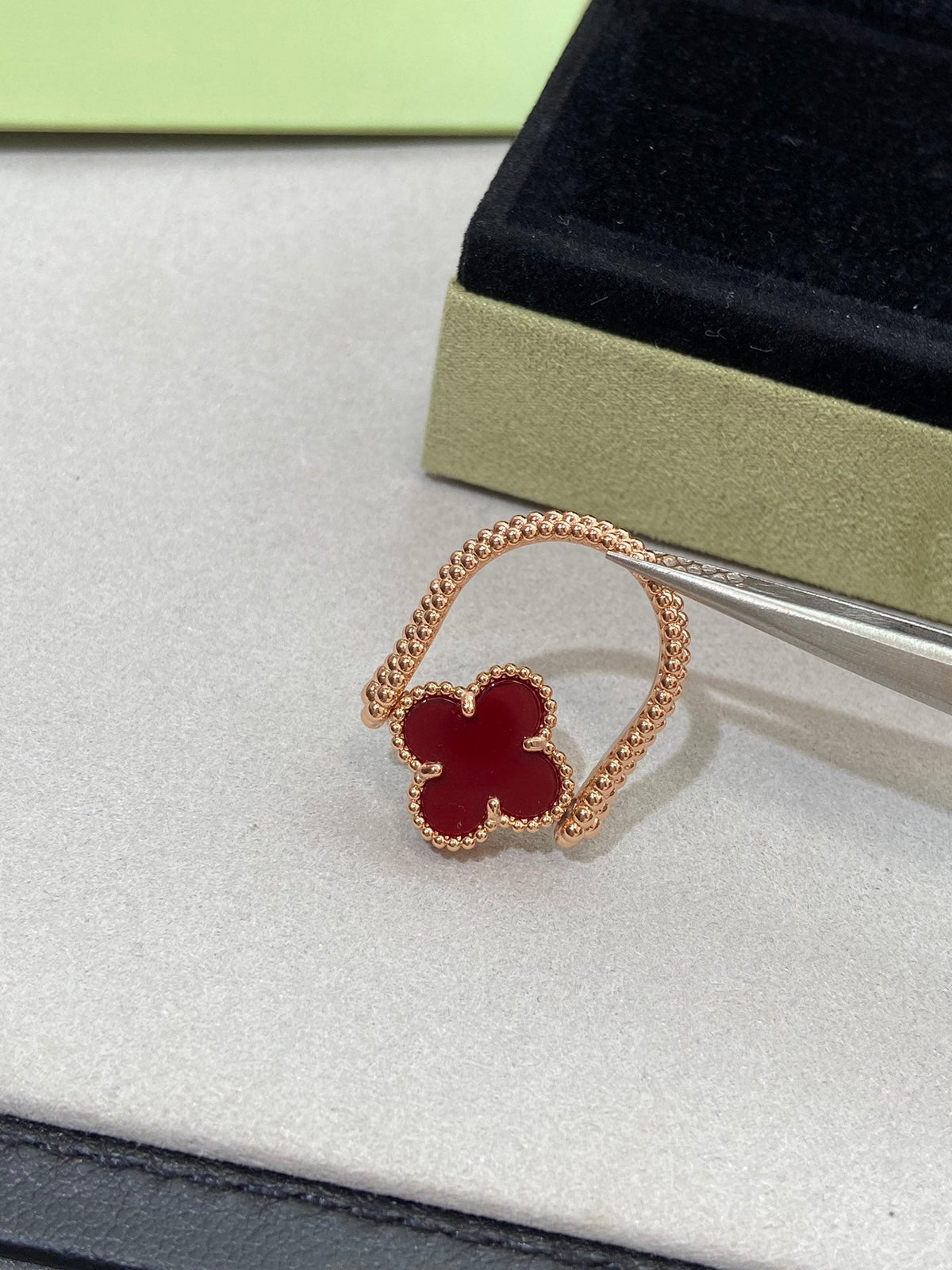 [OAKJURI Jewelry]CLOVER RIVERSIBLE RING GOLD COLLECTION
