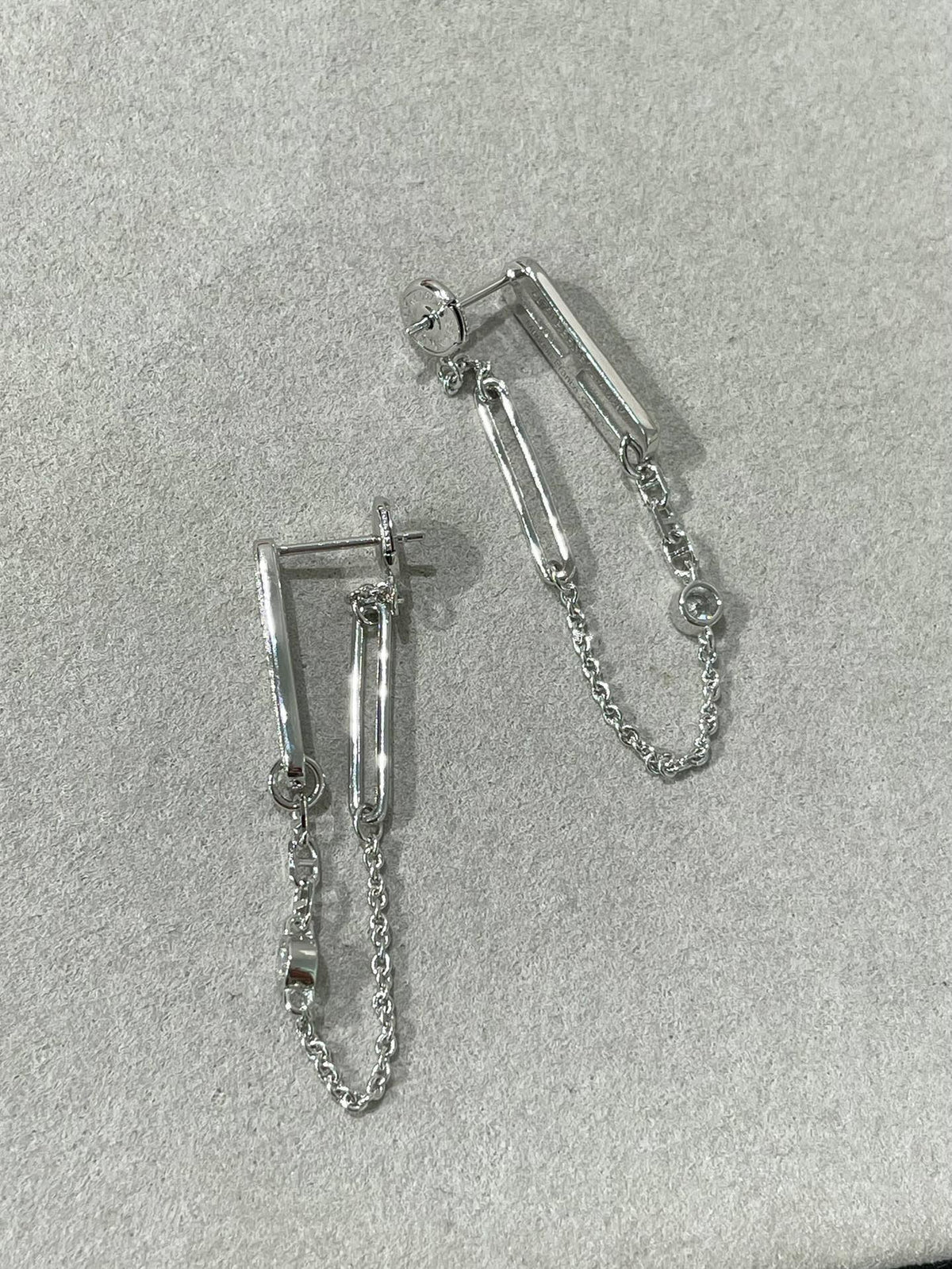 [OAKJURI Jewelry]CHAINE CHAOS DIAMOND DROP EARRINGS