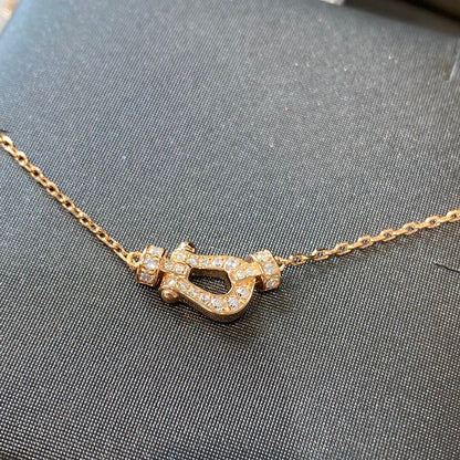 [OAKJURI Jewelry]FORCE 10 DIAMOND PINK GOLD NECKLACE MINI MODEL