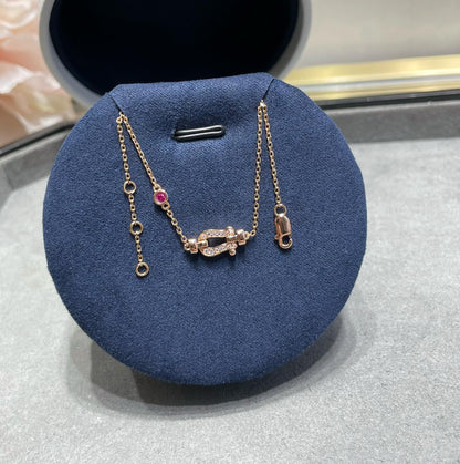 [OAKJURI Jewelry]FORCE 10 DIAMOND CHAIN LINK PINK GOLD BRACELET