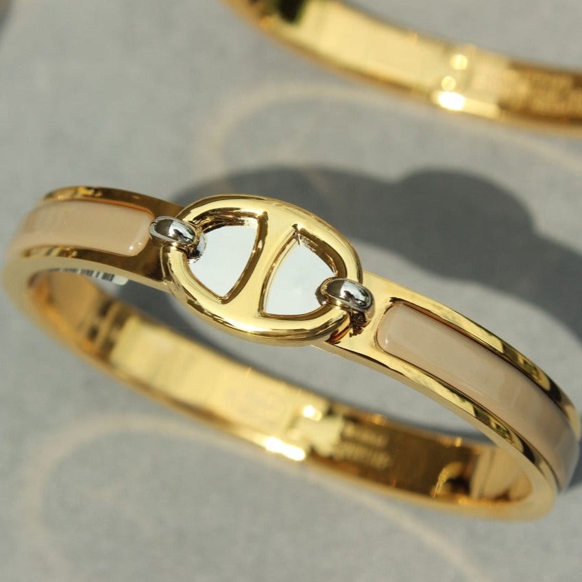 [OAKJURI Jewelry]CLIC CHAINE GOLD BRACELET