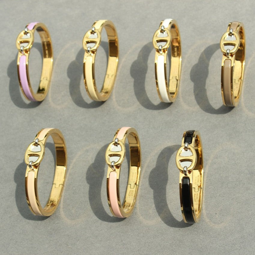 [OAKJURI Jewelry]CLIC CHAINE GOLD BRACELET