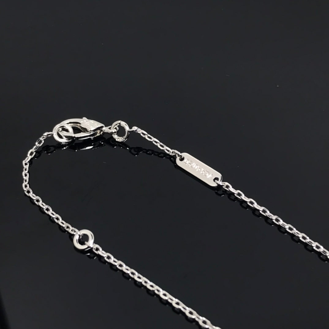 [OAKJURI Jewelry]CLOVER PIETERSITE SILVER LONG NECKLACE