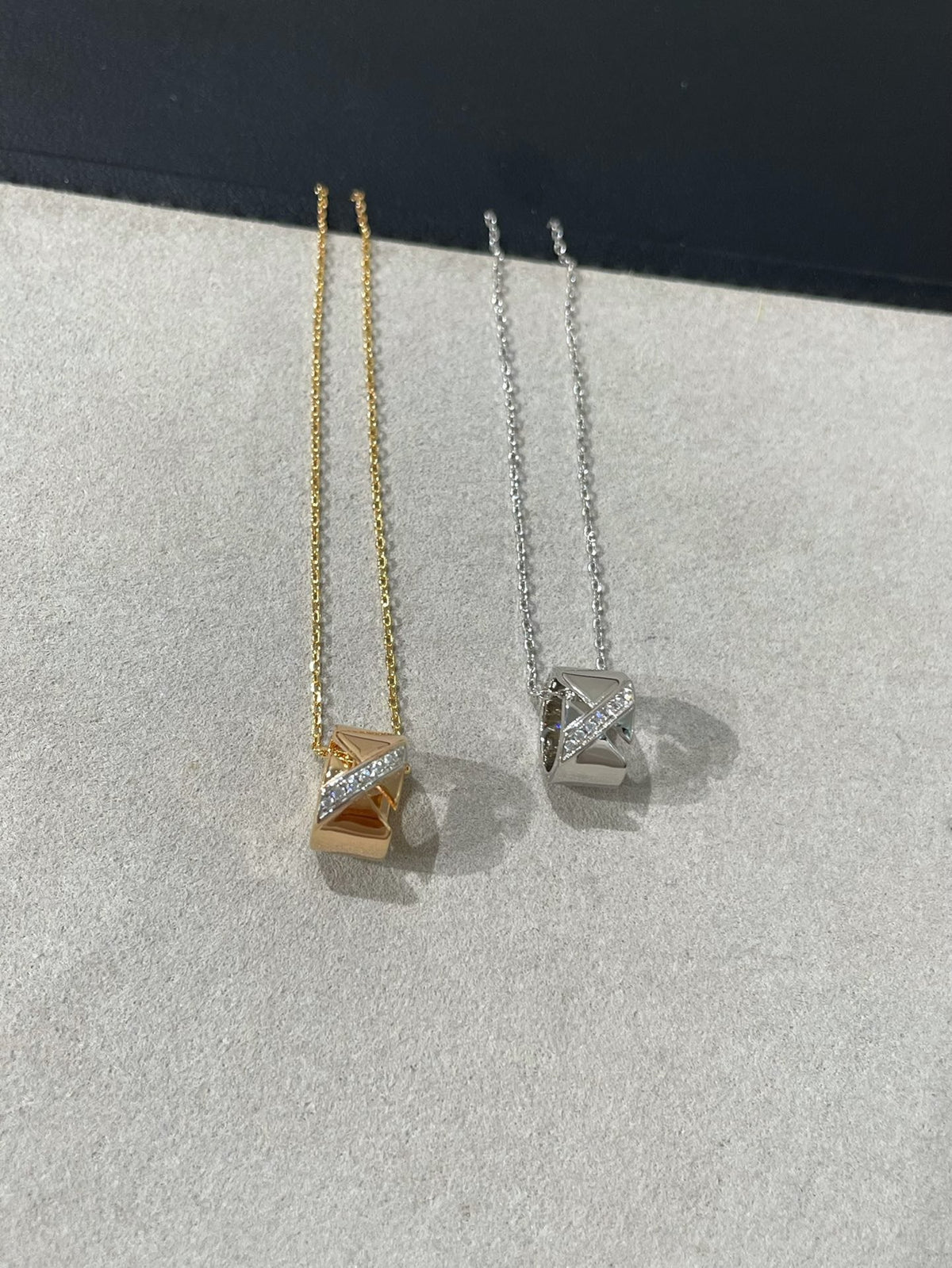 [OAKJURI Jewelry]LIENS EVIDENCE DIAMOND NECKLACE