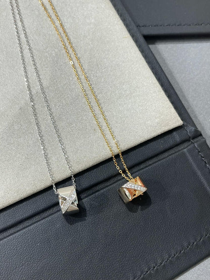 [OAKJURI Jewelry]LIENS EVIDENCE DIAMOND NECKLACE