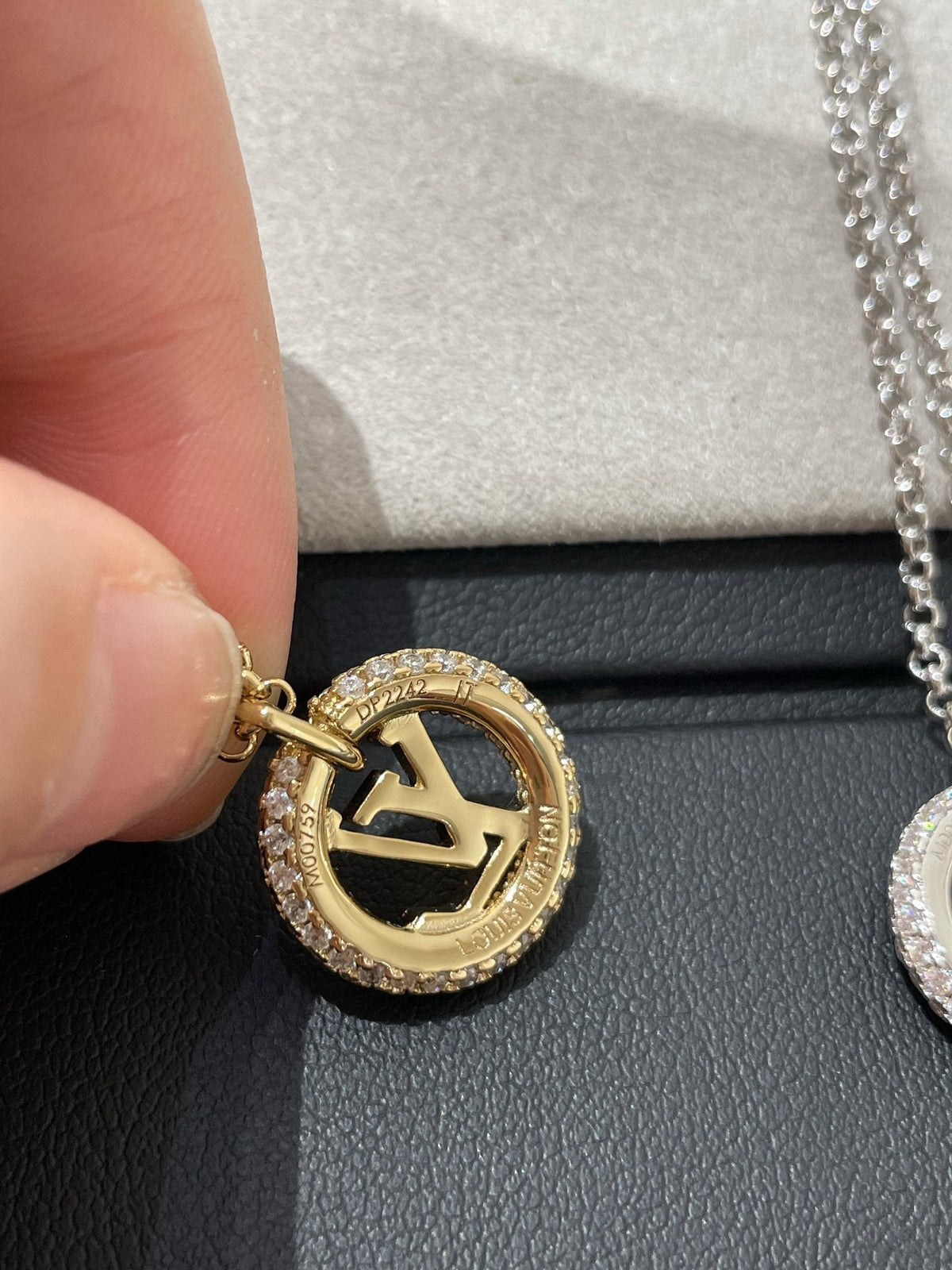[OAKJURI Jewelry]BY NIGHT DIAMOND PAVED NECKLACE