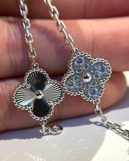 [OAKJURI Jewelry] CLOVER 5 MOTIF LASER BRACELET COLLECTION