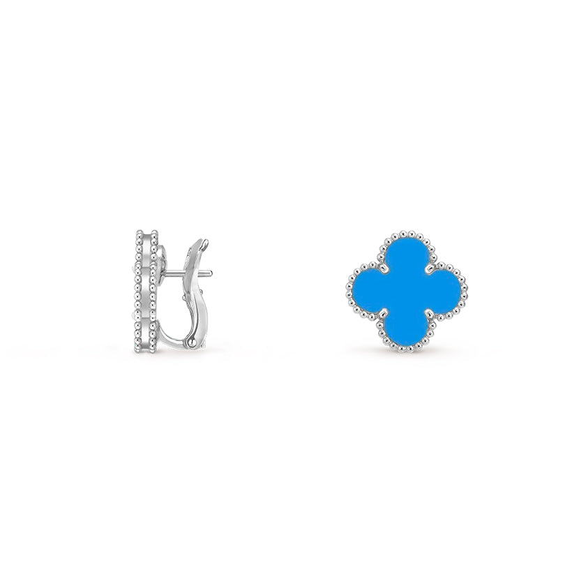 [OAKJURI Jewelry]CLOVER SILVER 15MM MOP EARRINGS COLLECTION
