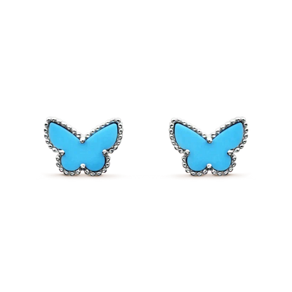 [OAKJURI Jewelry]BUTTERFLY TURQUOISE EARRINGS SILVER