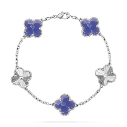 [OAKJURI Jewelry]CLOVER 5 MOTIF BLUE VEINS BRACELET COLLECTION