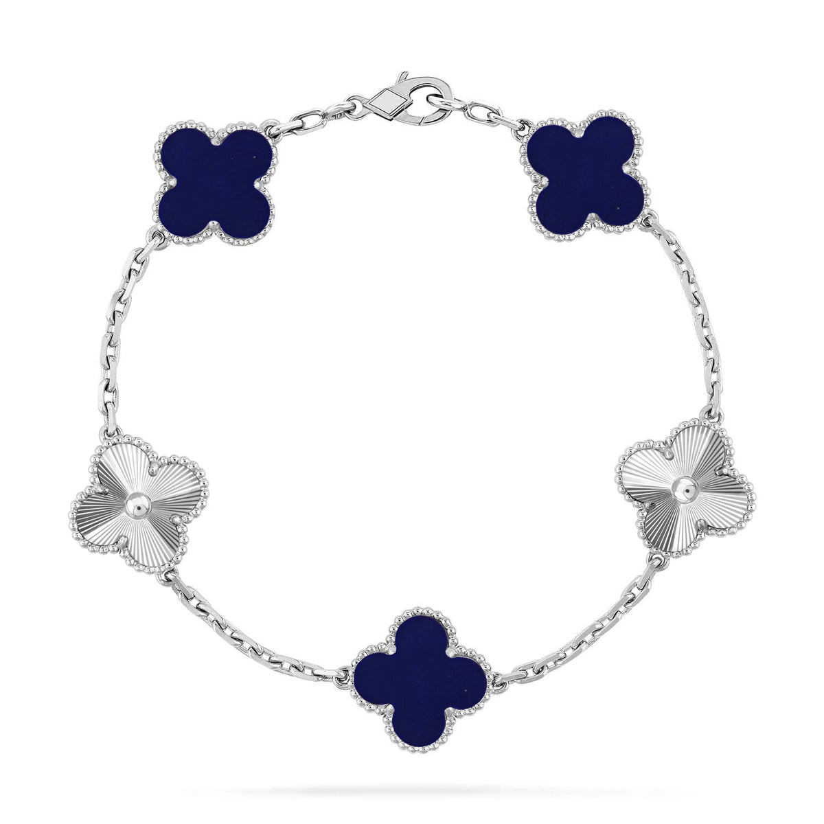 [OAKJURI Jewelry]CLOVER 5 MOTIF LAPIS LAZULI BRACELET COLLECTION