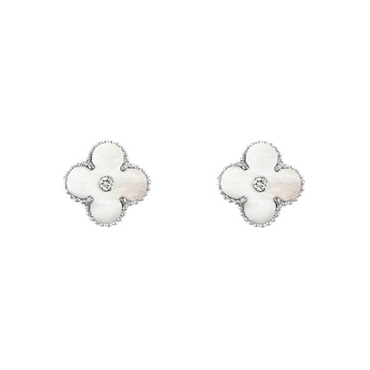 [OAKJURI Jewelry]CLOVER SILVER 15MM EARRINGS COLLECTION